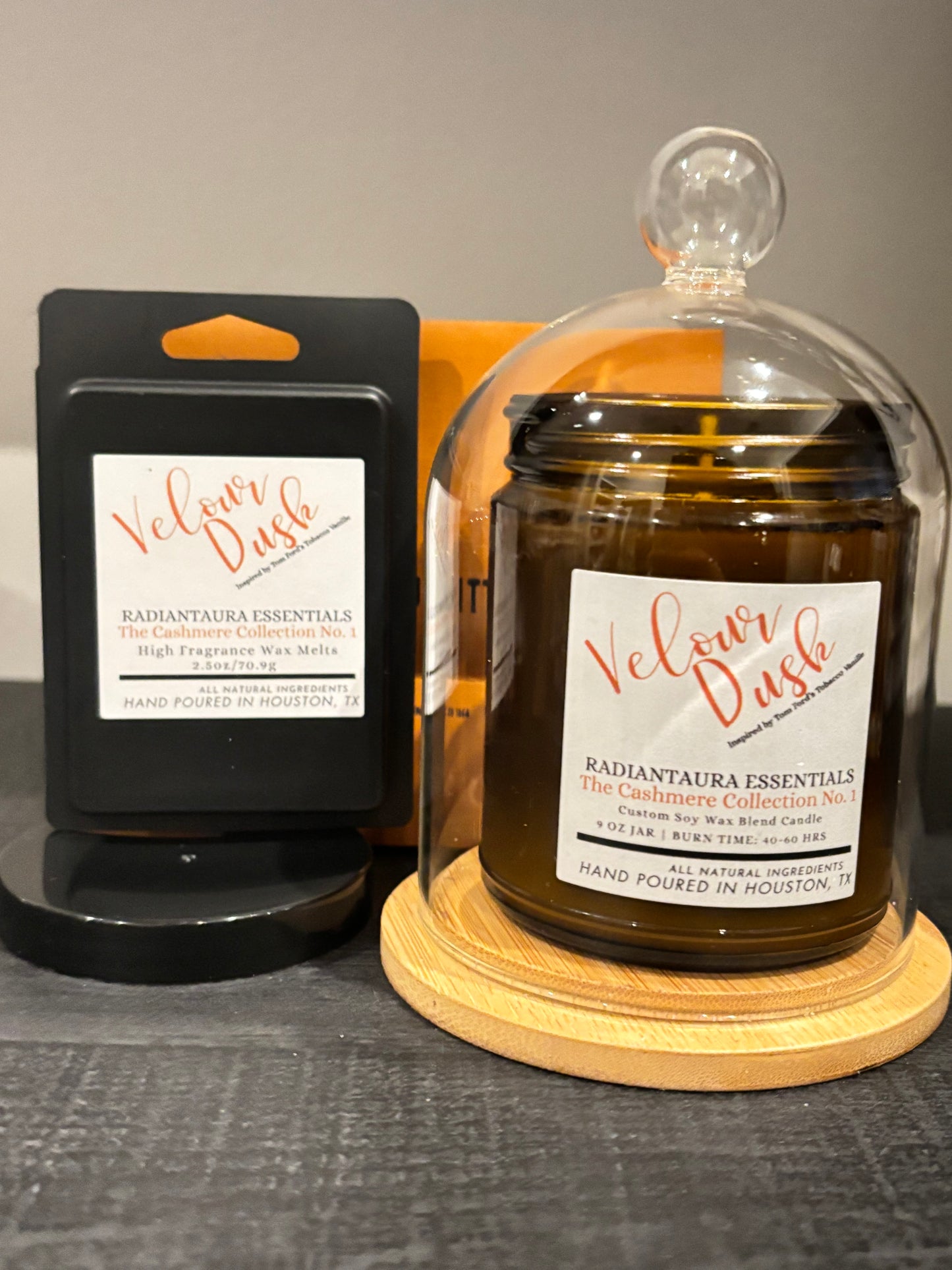 The Cashmere Collection No.1: VELOUR DUSK SOY BLENDED CANDLE