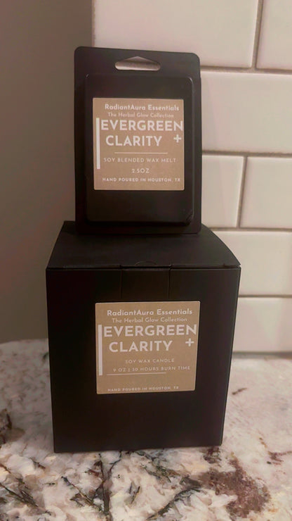 RAE: The Herbal Glow Collection: Evergreen + Clarity Soy Blended Candle