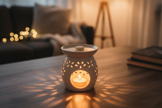 Create a wax melt in a burner